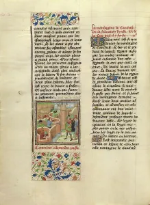 Surveying Prints: The Founding of Alexandria-in-Caucaso; Livre des fais d'Alexandre le grant