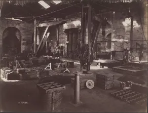Machine Prints: The Foundry, 1870s-80s. Creator: Louis Lafon