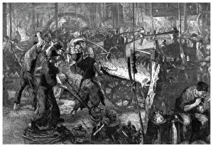 Adolf Von Prints: The Foundry, c1880-1882. Artist: W Manfield