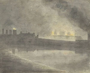Pollution Gallery: Foundry at Canon, 1792. Creator: John Baptist Malchair