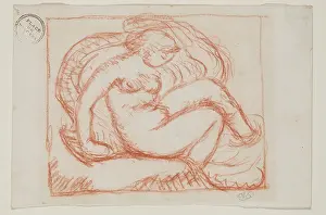 Crayon Prints: Fountain, between 1861 and 1944. Creator: Aristide Maillol