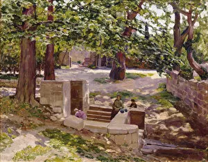 Bakhchysarai Collection: The Fountain of Bahcesaray, 1925. Artist: Vasnetsov, Appolinari Mikhaylovich (1856-1933)