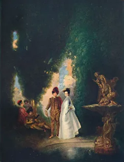 Antoine Watteau Collection: The Fountain, c18th century, (1911). Artist: Jean-Antoine Watteau