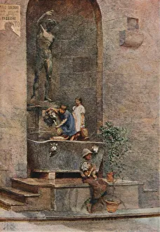 Studio Volume 31 Prints: The Fountain, c1904. Artist: Herbert Alexander Collins