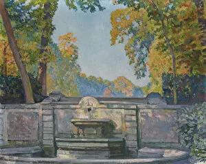 At The Table Collection: Fountain, ca 1917-1922. Creator: Rysselberghe, Theo van (1862-1926)
