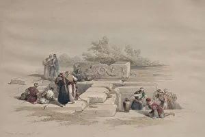 David Roberts Prints: Fountain at Cana, 1839. Creator: David Roberts (British, 1796-1864)