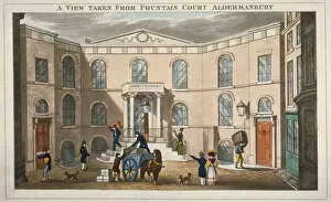 Parcel Gallery: Fountain Court, Aldermanbury, City of London, 1830