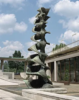 Southbank Prints: Fountain, courtyard of the Shell Centre, London