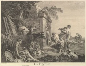 Water Pot Prints: The Fountain. Creator: Jean Pelletier