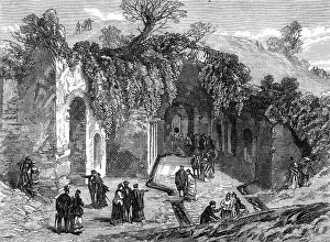 Archaeologist Prints: The Fountain of Egeria, at Rome, 1870. Creator: Unknown