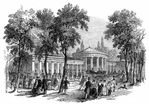 Ebenezer Gallery: Fountain of Elise, Aix-la-Chapelle, 1845. Creator: Ebenezer Landells