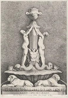 Bouchardon Edme Gallery: The Fountain of the Graces, 1737. Creator: Gabriel Huquier