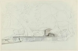 Joseph August Knip Prints: A Fountain at Grottaferrata, c.1809-c.1812. Creator: Josephus Augustus Knip