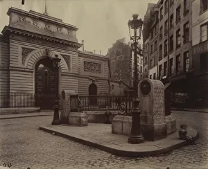 Gold Toned Prints: Fountain of the LEcole Polytechnique, 1902. Creator: Eugene Atget (French, 1857-1927)