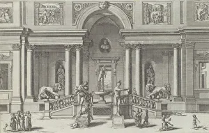 Bacchus Collection: Fountain of Mercury in the garden of the Villa Medici... 1691 or after