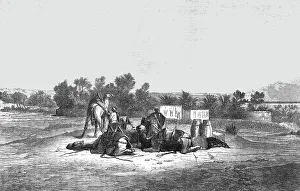 Red Sea Prints: Fountain of Moses, near Suez; The Red Sea, 1875. Creator: Unknown