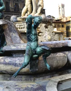 Images Dated 4th April 2013: Fountain of Neptune in the Piazza della Signoria in Florence