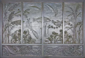 Panelling Prints: Fountain Panel, Norwich, 1871. Creators: Thomas Jeckyll, Barnard, Bishop & Barnards