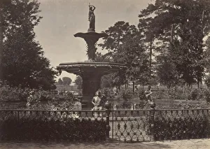 George Norman Prints: Fountain, Savanah, Georgia, 1860s. Creator: George N. Barnard