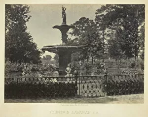 Sculptures Gallery: Fountain, Savannah, GA, 1866. Creator: George N. Barnard