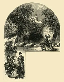 Pleasure Garden Prints: Fountain in the Surrey Gardens, (c1878). Creator: Unknown