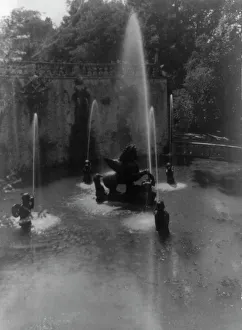 Water Spout Prints: Fountain, Villa Laute, Viterbo