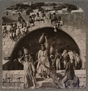 Realistic Travels Prints: The Fountain of the Virgin, Nazareth, c1900