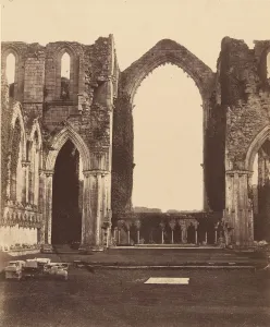 Cundall Prints: Fountains Abbey. The Chapel of the Nine Alters, Interior, 1850s. Creator: Joseph Cundall