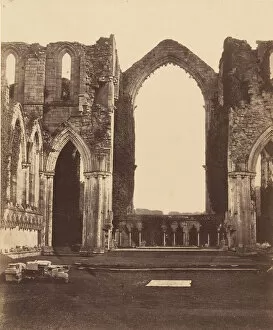 Fountains Abbey. The Chapel of the Nine Alters, Interior, 1850s. Creator: Joseph Cundall