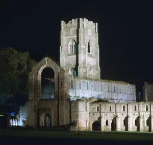 Fountains Abbey, illuminated, 12th century