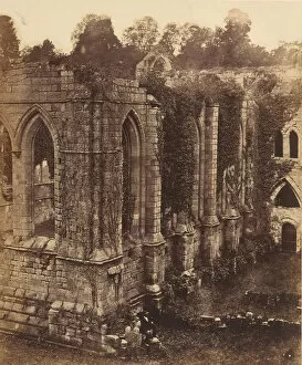 Fountains Abbey. The Refectory and Kitchen, 1850s. Creator: Joseph Cundall