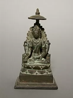 Bosatsu Collection: Four-Armed Bodhisattva, 9th / 10th century. Creator: Unknown