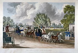 Coachman Gallery: The Four-in-Hand Club, Hyde Park, London, 1838. Artist: J Harris