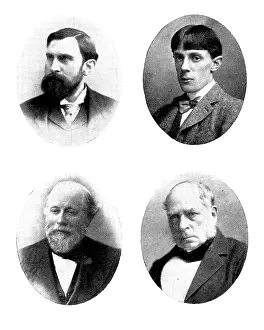 Engineer Prints: [Four portraits], 1898. Creator: Unknown