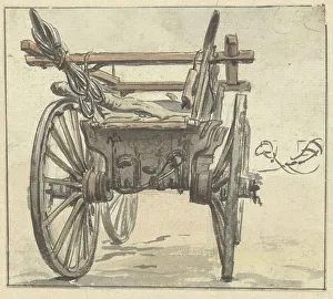 Wheels Prints: Back of a four-wheeled cart, 1770-1825. Creator: Simon Andreas Krausz