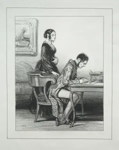 Fourberies de Femmes. Creator: Paul Gavarni (French, 1804-1866)