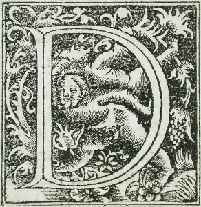 Ornamental Prints: Fourteen Ornamental Letters (C, D, I, Q) (image 13 of 14), 16th century. Creator: Unknown