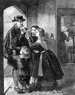 Front Door Prints: The Fourteenth of February, by G. B. O'Niel, 1871. Creator: Unknown