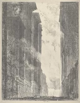 Pennell Joseph Gallery: Fourth Avenue, 1910. Creator: Joseph Pennell
