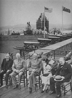 War Illustrated Prints: Fourth Churchill-Roosevelt Conference, 1943-44