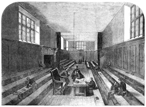 Fourth-form room at Harrow School, 1862. Creator: Unknown