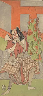 The Fourth Ichikawa Danjuro in the Role of Yahei-byoe Munekiyo, 12th month, 1768. Creators: Shunsho, Ichikawa Danjuro IV