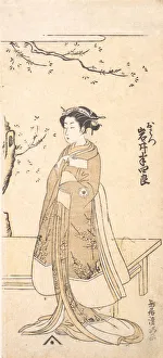 Kiyomitsu Prints: The Fourth Imai Hanshiro in the Role O Hatsu in Sakaicho Soga Nendaiki, 2nd m