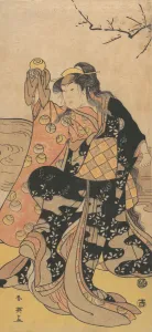Crystal Ball Prints: The Fourth Iwai Hanshiro as a Woman Holding a Crystal Ball and Dancing on the Bank of