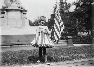 Independence Day Prints: Fourth of July - Child As Liberty, 1916