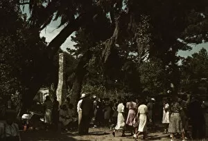 4th Of July Gallery: Fourth of July picnic by a group of Negroes, St. Helena Island, S.C. 1939