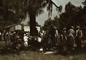 4th July Gallery: Fourth of July picnic by Negroes, St. Helena Island, S.C. 1939. Creator: Marion Post Wolcott