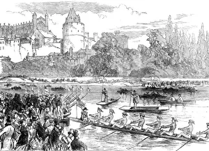 Regatta Prints: The Fourth of June at Eton: the boats leaving the Brocas for Surley Hall