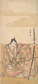 Ichikawa Somegoro I Prints: The Fourth Matsumoto Koshiro as a Samurai, ca. 1782. Creator: Shunsho