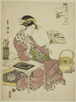 The Fourth Month (Shi gatsu), from the series 'Fashionable Twelve Months... c.1793